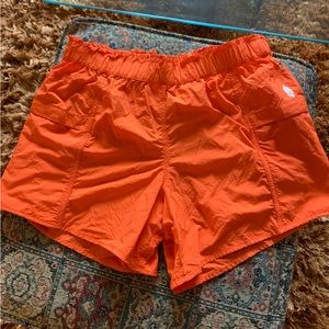 Free People Movement Orange Athletic Shorts